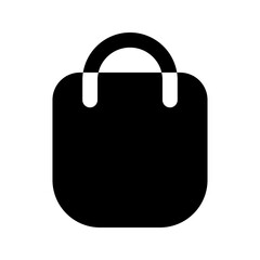 shopping bag glyph icon