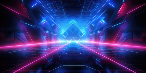 Fototapeta premium Technology and digital abstract background