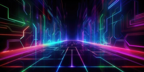 Fototapeta premium Digital abstract technology background