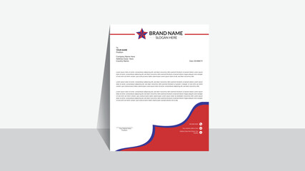 Professional Letterhead template Design In Business layout.