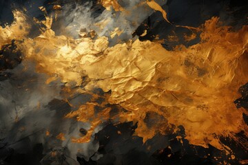 Fototapeta na wymiar A Magnificent Gold Background Texture - Doubling as a Mesmerizing Golden Backdrop Wallpaper, Manifesting Luxury and Charm created with Generative AI Technology