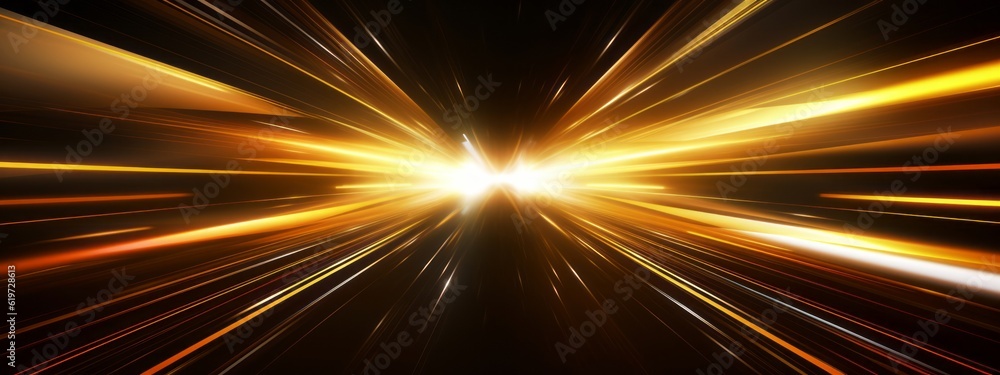 Poster abstract speed glowing light background banner illustration - speedy motion blur creating flashy pat