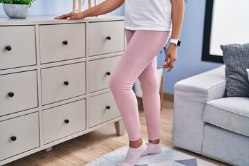 African american woman standing at home