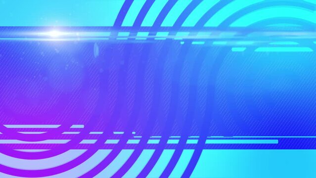 Animation of glowing light moving over purple blue abstract pattern. Futuristic modern backdrop