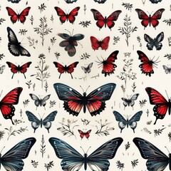 Fototapeta na wymiar Butterfly texture background