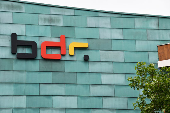 Berlin, Germany - June 6, 2023: Headquarters of the Bundesdruckerei in Berlin, Germany - bdr produces documents and devices for secure identification