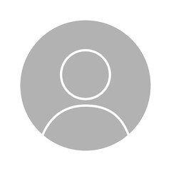 Vector flat illustration in gray colors. Avatar, user profile, person icon, gender neutral silhouette, profile picture. Suitable for social media profiles, icons, screensavers and as a template.