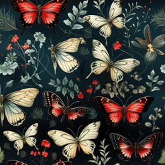 Butterfly texture background