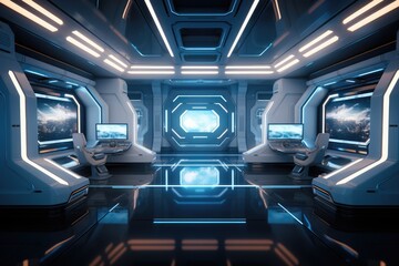 Futuristic interior design