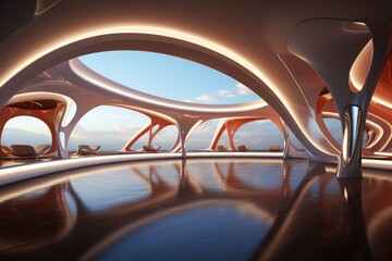 Futuristic interior design