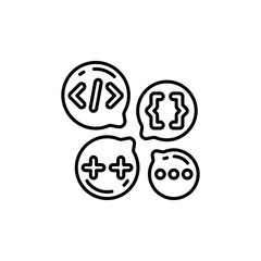 Programming Languages icon in vector. Illustration