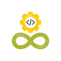 Continuous Integration icon in vector. Illustration