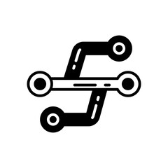 Version control icon in vector. Illustration