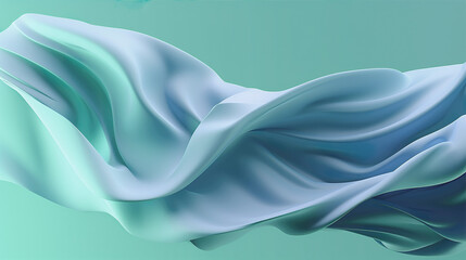 Smooth silky fabric flowing softly with the air
