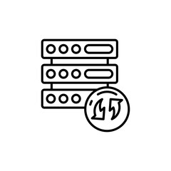 Disaster recovery icon in vector. Illustration
