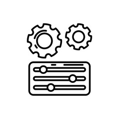 Configuration management icon in vector. Illustration