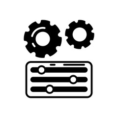 Configuration management icon in vector. Illustration