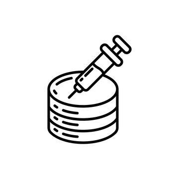 SQL injection icon in vector. Illustration