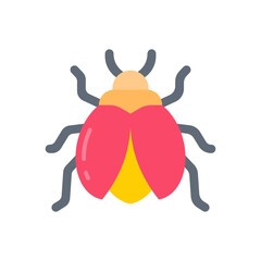 Bug icon in vector. Illustration