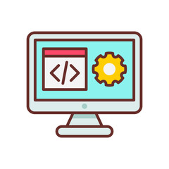 Software icon in vector. Illustration