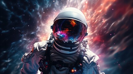 Astronauts exploring deep space