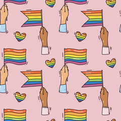lgbt color seamless pattern