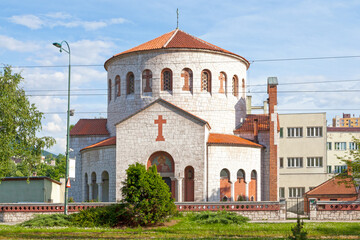 Fototapeta na wymiar Church of the Holy Transfiguration in Sarajevo