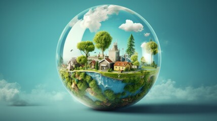 World Ozone Day Background, International Day for the Preservation Concept. Generative Ai