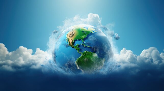 World Ozone Day Background, International Day for the Preservation Concept. Generative Ai