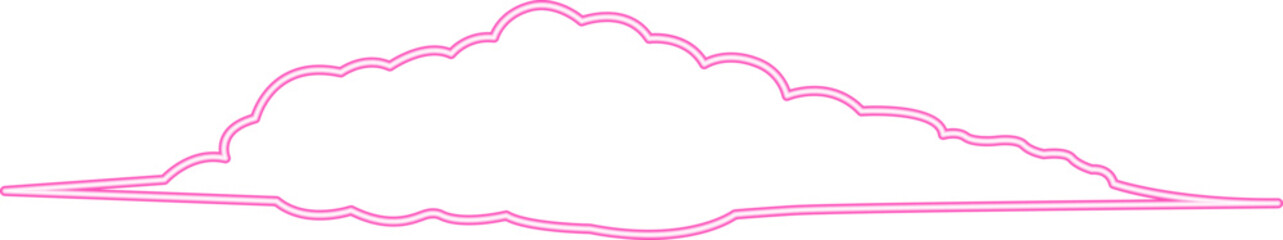 Cloud Neon. Neon Cloud. Cloud Icon Line Neon. Cloud Neon Signboard Icon. Cloud Neon Icon. Neon Cloud Outline Icon. Vector illustration. Elements for design. Flat design.