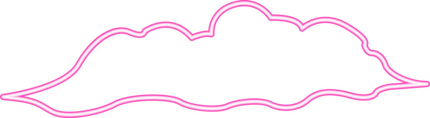 Cloud Neon. Neon Cloud. Cloud Icon Line Neon. Cloud Neon Signboard Icon. Cloud Neon Icon. Neon Cloud Outline Icon. Vector illustration. Elements for design. Flat design.