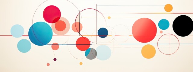 abstract background design with colorful circles