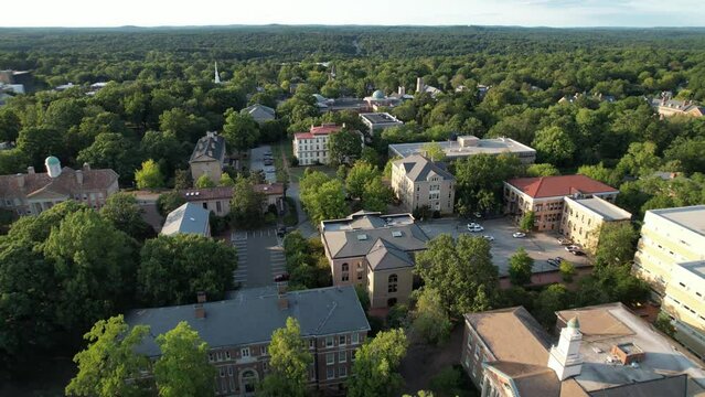 University of North Carolina Chapel hill drone campus UNC summer afternoon