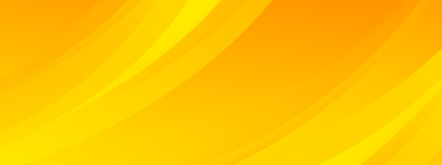 Yellow color square pattern on banner with shadow. Abstract white and grey color geometric background with copy space.