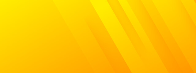 Obraz premium Yellow color square pattern on banner with shadow. Abstract white and grey color geometric background with copy space.