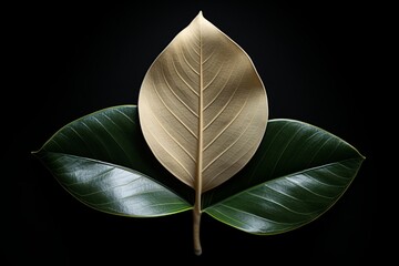 Photograph Of Magnolia Leaf Natural Light, Generative AI