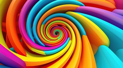 colorful design with a spiral design