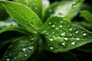  Photograph Of Stevia Leaf Natural Light, Generative AI