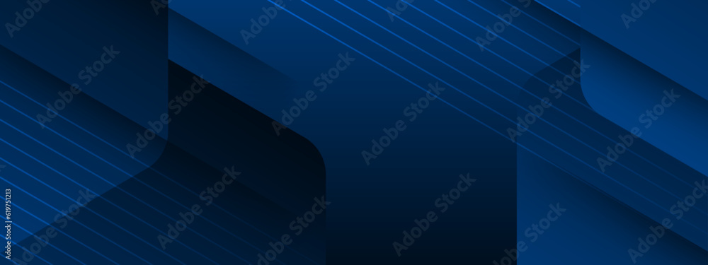 Poster blue line with white architecture futuristic background minimal concept vector illustration subtle d