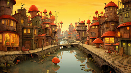 Childbook illustration fantasy adventure