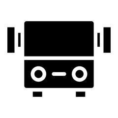 school bus glyph 