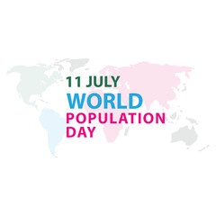 World Population Day 11th july ,post, banner, Design social media template design