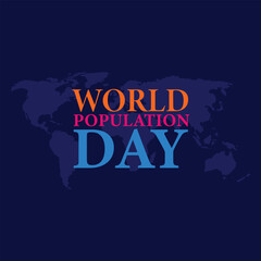 World Population Day 11th july , post, banner, blue color design social media template design