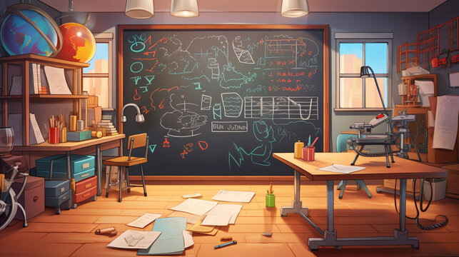 Childbook illustration back to school