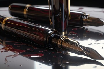 fountain pens, Generative AI