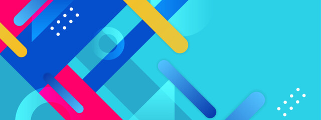 vector colorful geometric shapes mosaic background