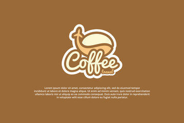 logo coffee travel bean plane drink caffeine