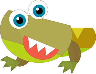 cartoon happy and funny colorful prehistoric dinosaur dino smiling friendly isolated illustration for kids