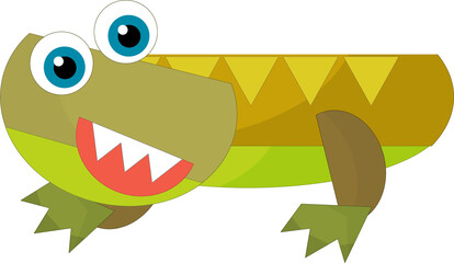 cartoon happy and funny colorful prehistoric dinosaur dino smiling friendly isolated illustration for kids © honeyflavour