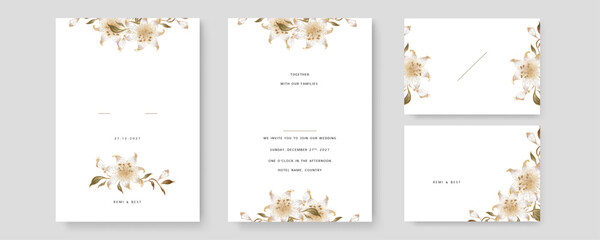 Fototapeta na wymiar vector floral wedding card concept